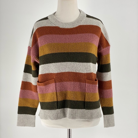 Madewell Sweaters - Madewell Striped Sweater Size Large
